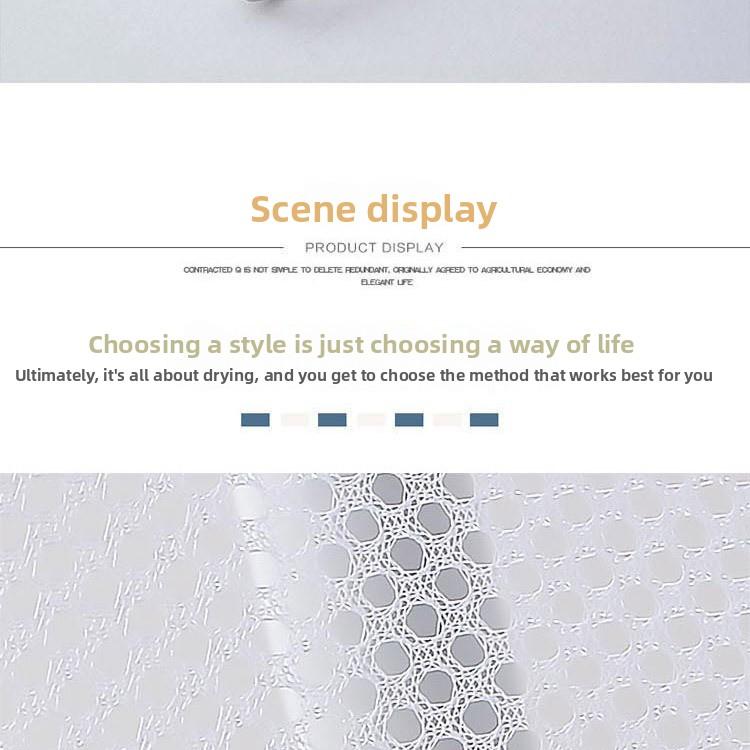 2-Tier Foldable Clothes Drying Rack Net, Household Mesh Laundry Basket for Drying Underwear, Socks & Sweaters, Anti-Deformation Hanging Drying Tray, Portable Space-Saving Laundry Dryer for Home Use