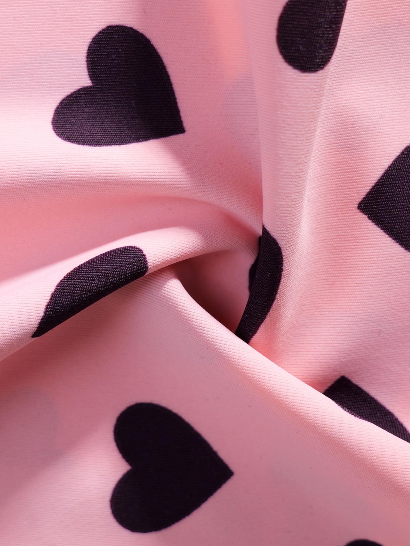 Women's Heart Pattern Panties, Fitted & Plain Design, Breathable Lightweight Comfort Underwear, All-Season Wear, Ideal for Daily Use, Breathable Knicker