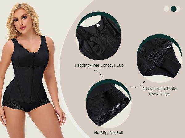 JOSHINE SHAPER Fajas Shapewear for Women Stage 2 Faja Body Shaper Tummy Control Post Surgery Compression Garment