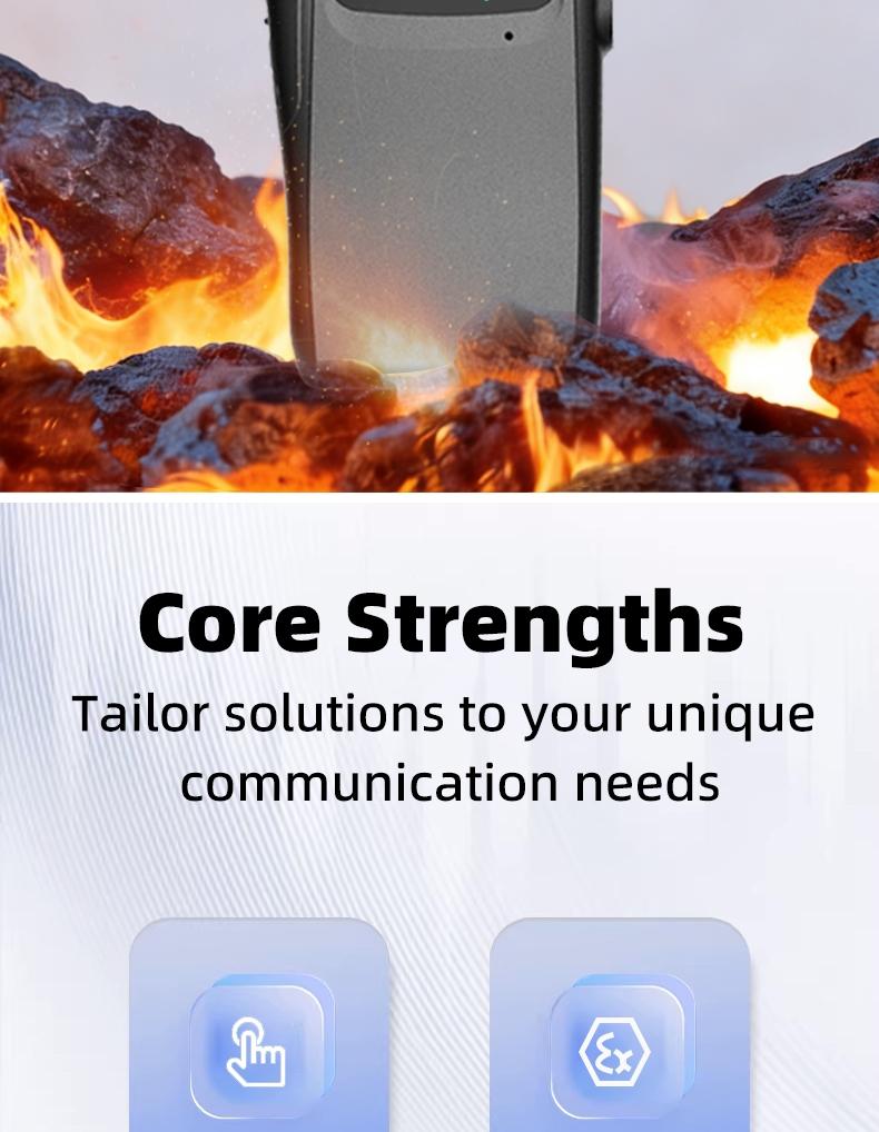 GP-328 dustproof and explosion-proof 10W high-power communication, 6000mAh large capacity battery with long battery life, suitable for industrial two-way radio walkie talkies in chemical plants, refineries, and natural gas plants