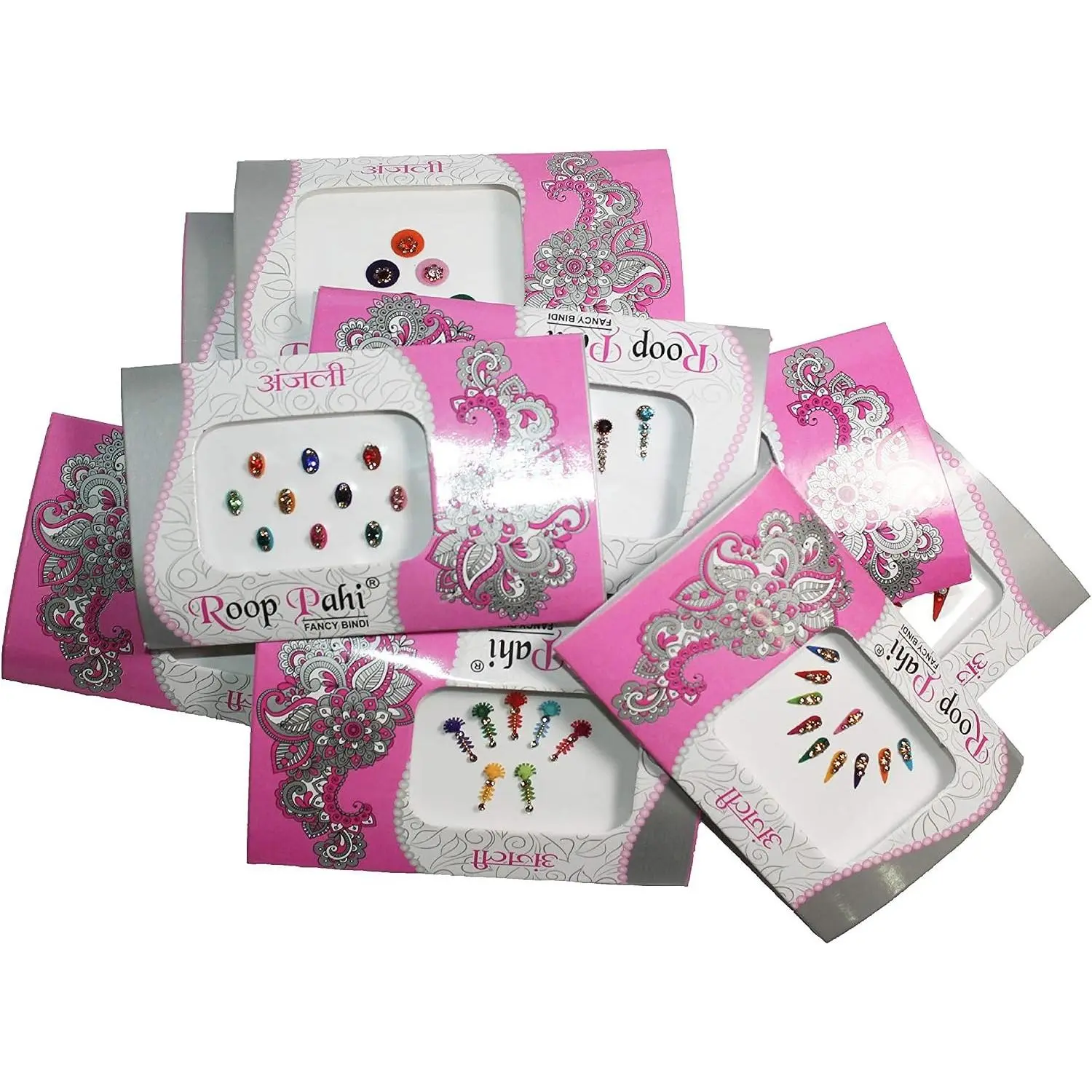 IS4A 10 Pack Bindi for Women, Bindi Jewelry Forehead, Indian Bindi, Bindi Face Jewels Multicolored Face Bindi Stickers