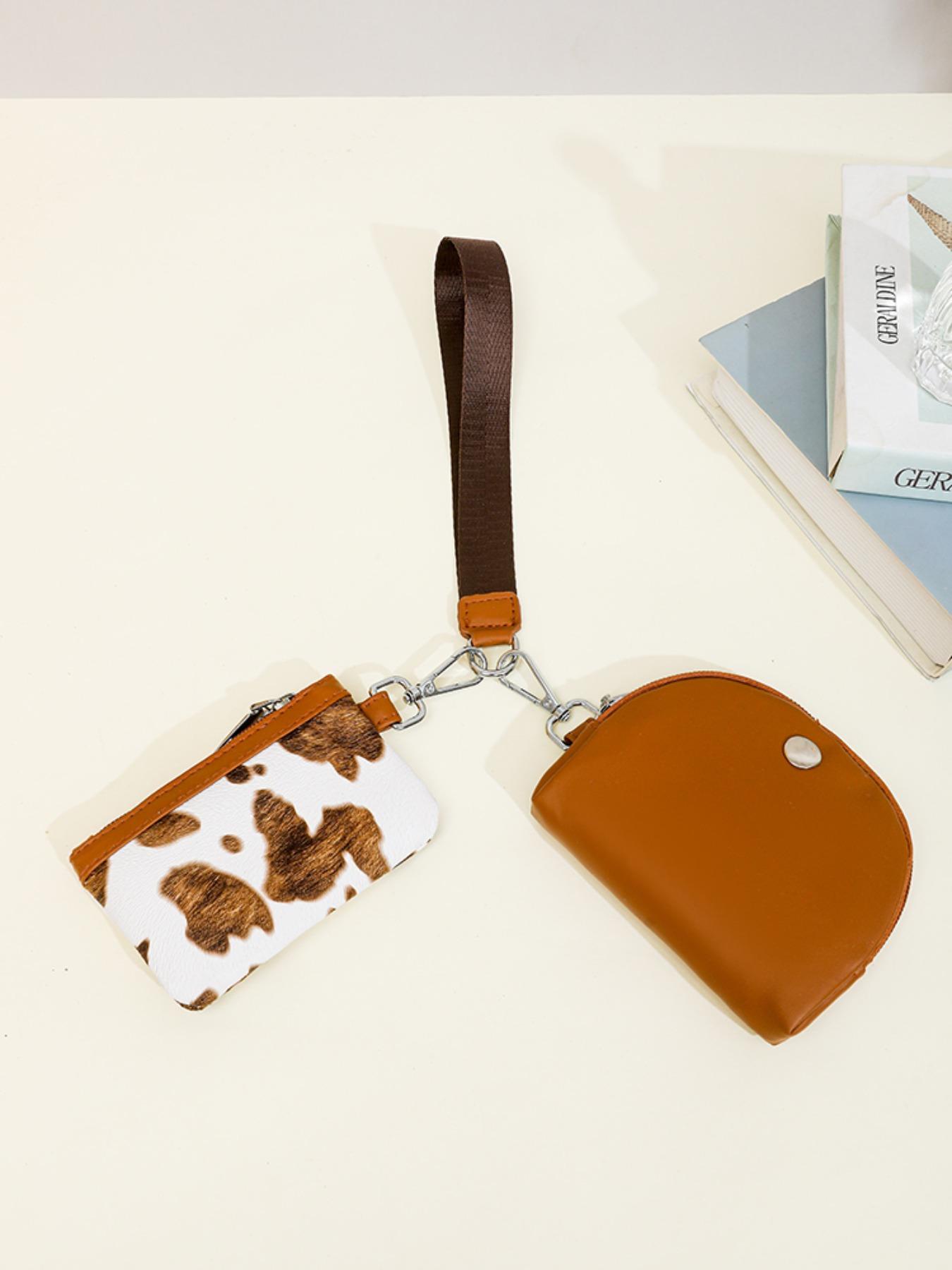 Women's Elegant Checked Pattern Zipper Short Wallet, Fashionable Colorblock Plaid Pattern Coin Purse, Casual Trendy Versatile High-quality Daily Wallet