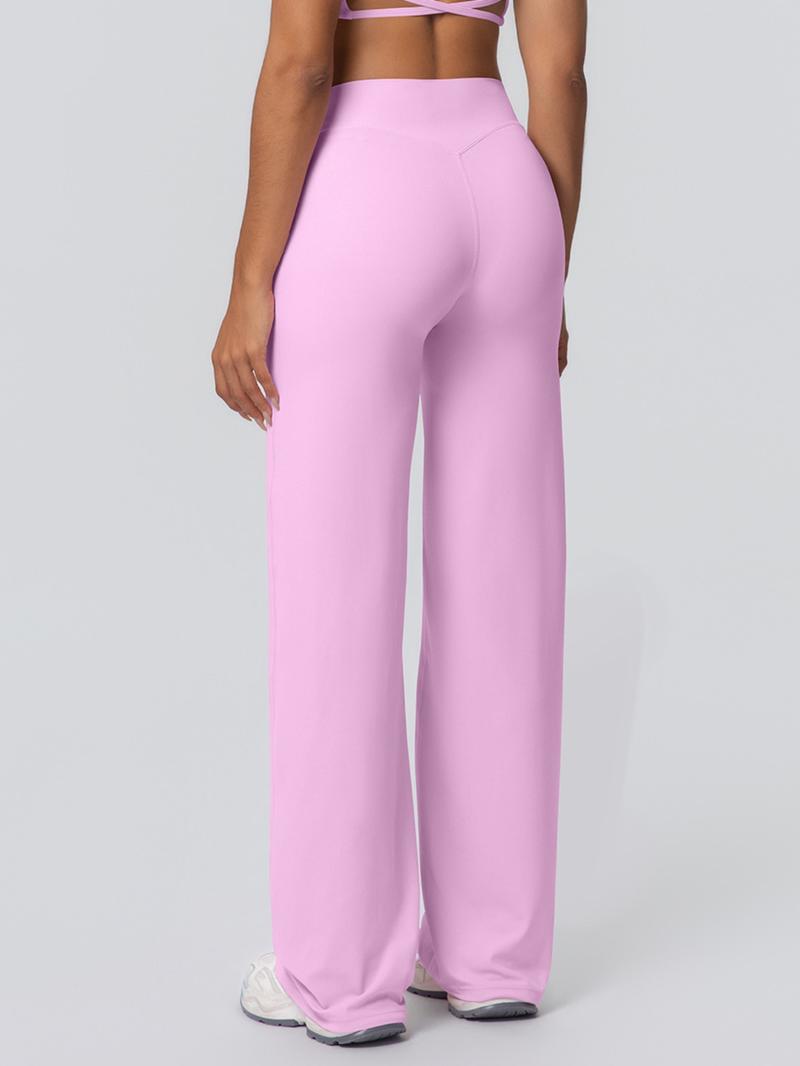 Double-Sided Fleece High-Waisted Loose Breathable Yoga Pants, Wide-Leg Running Fitness Sweatpants, Comfortable Jogger Leggings, Breathable Activewear Bottoms