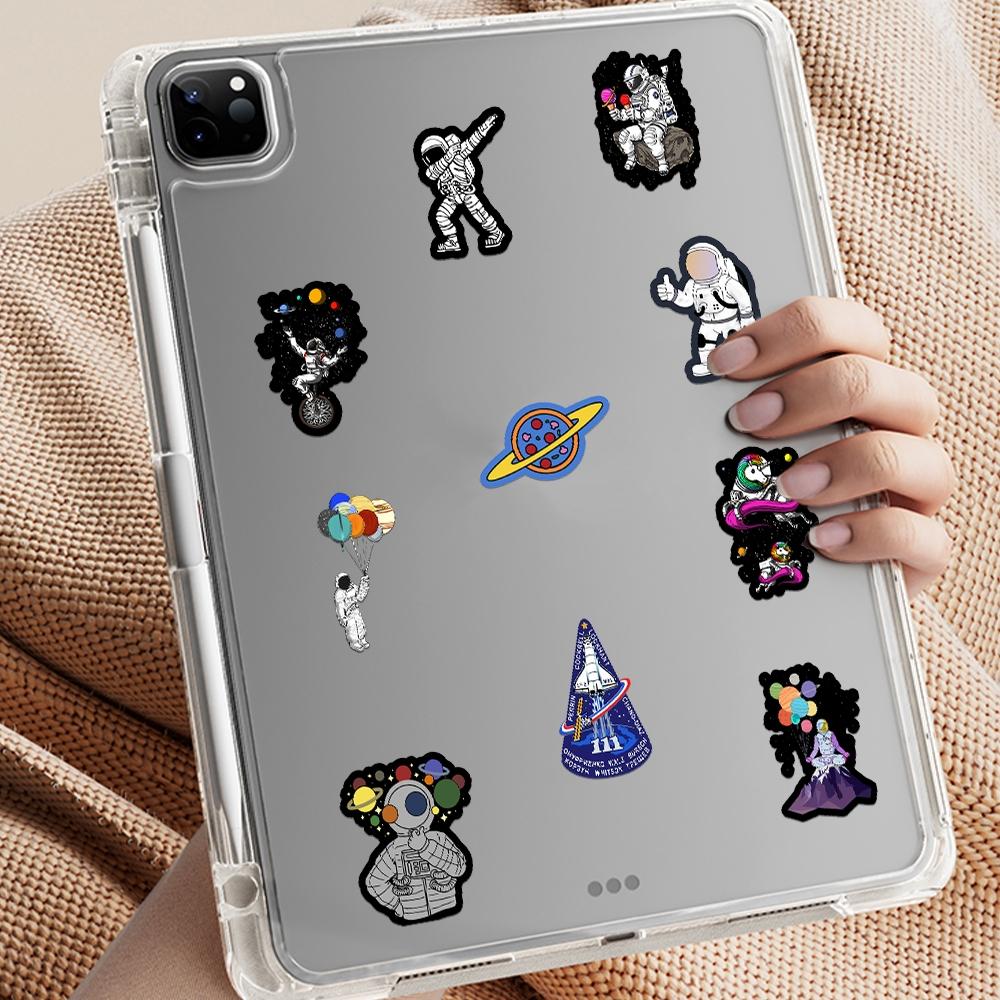 50PCS Astronaut Aesthetic Vinyl Stickers Pack for Laptop Water Bottle Phone Case Skateboard Journal Scrapbook DIY Decoration