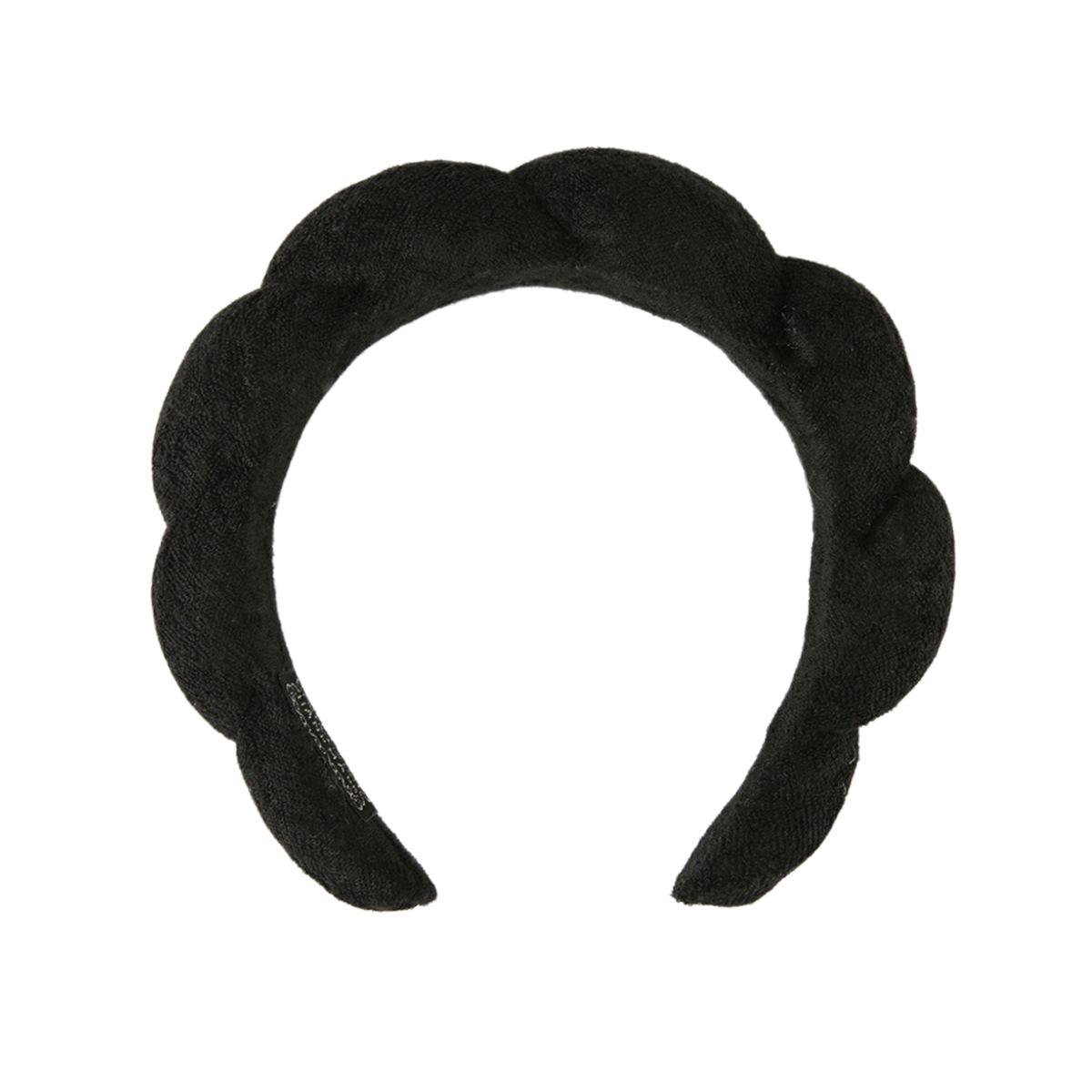 Puffy Cloud Makeup Headband, Soft High‑Crown Synthetic Sponge Fabric, Unisex Anti‑Slip Hair Band, One Size Comfort Accessory for Skincare And Face Washing Routines