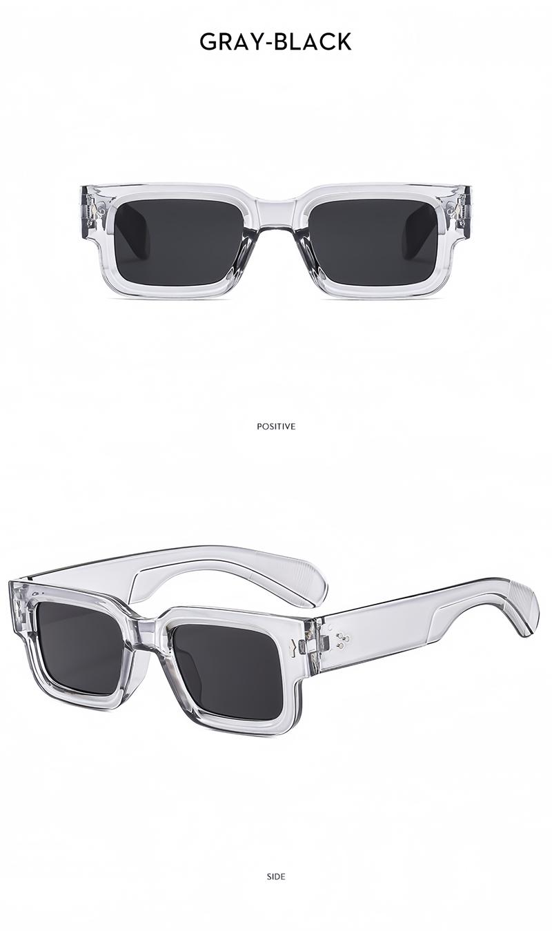 2pcs Retro Square Fashion For Women Men Thick Frame Anti Glare Sun Shades For Party Beach Travel Fashion Glasses 2pcs Retro Square Fashion For Women Men Thick Frame Anti Glare Sun Shades For Party Beach Travel Fashion Glasses