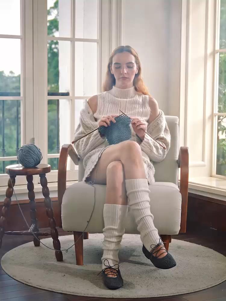 VIVAIA Women’s Square-Toe Lace-Up Mary Janes Ballet Flats With 3 Interchangeable Laces, Sneaker-Level Cushioning Wide Toe Box / Herbal Arch Support Insole Machine Washable / Foldable & Lightweight / Blister-Free Balletcore Aesthetic  (MILEY）