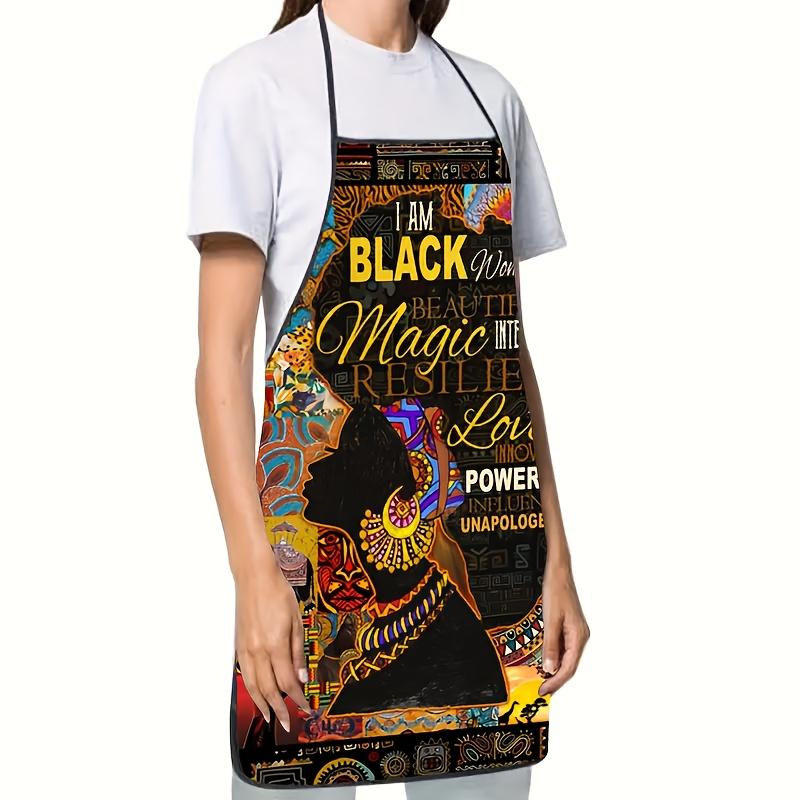 Black Magic Pattern Apron, 2 Counts Polyester  Kitchen Apron for Cooking, Christmas Gift, Winter Apron for Women,Christmas Decorations,Nails Design Tool,Kitchen Accessory,Garden Accessory