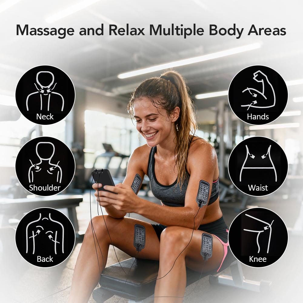 4-In-1 Massage Instrument Ces Sleep Aid + Nasal Care Device, Portable Muscle Massagers, Body Waist Shoulder Leg Sports Workout Muscle Relaxation Massager Set