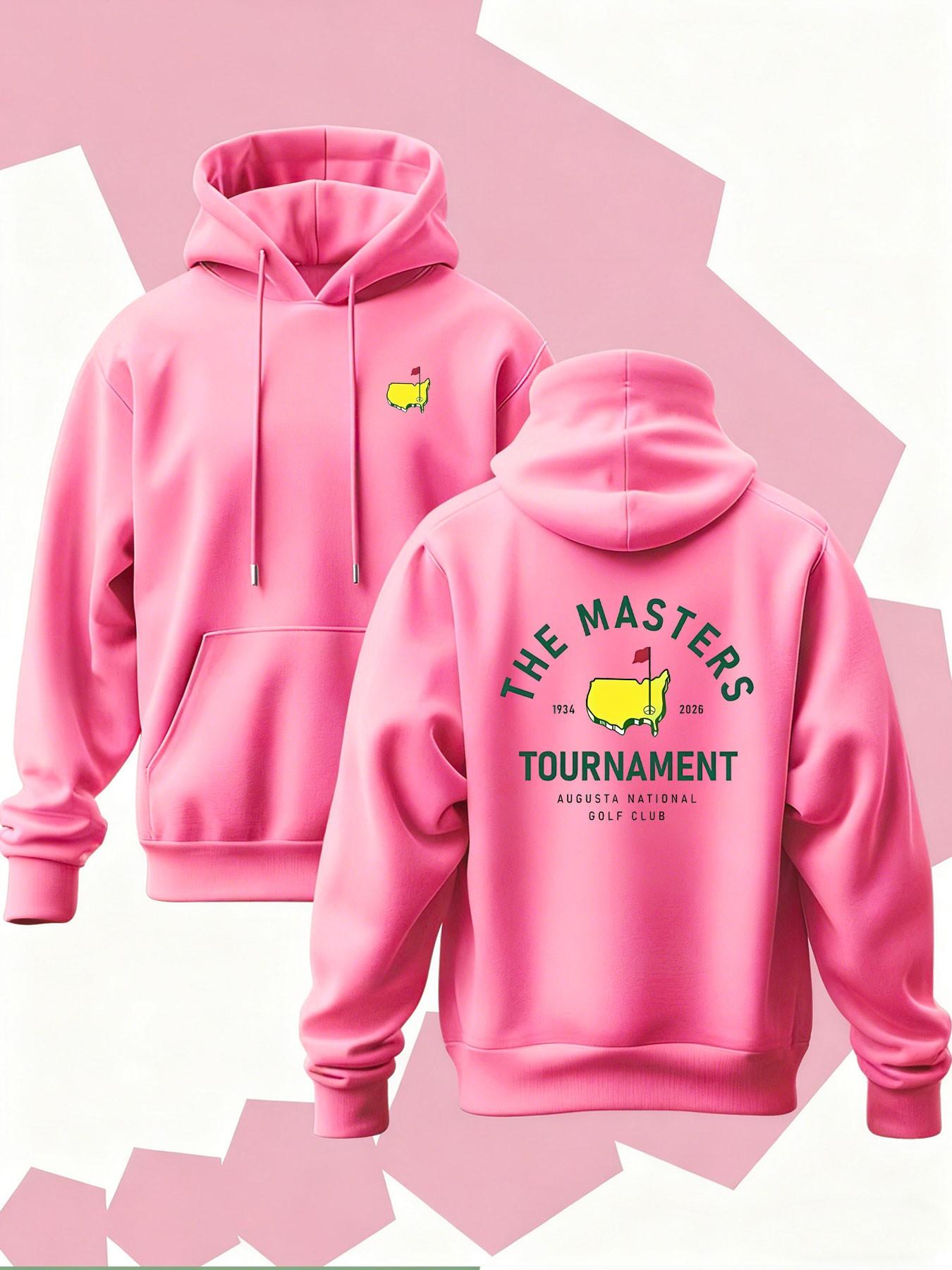 New Men's Hooded Sweatshirt with Map Outline Print, Soft Stretch Knit Fabric, Casual Daily Wear, All Season Hoodie, Fun Style Top