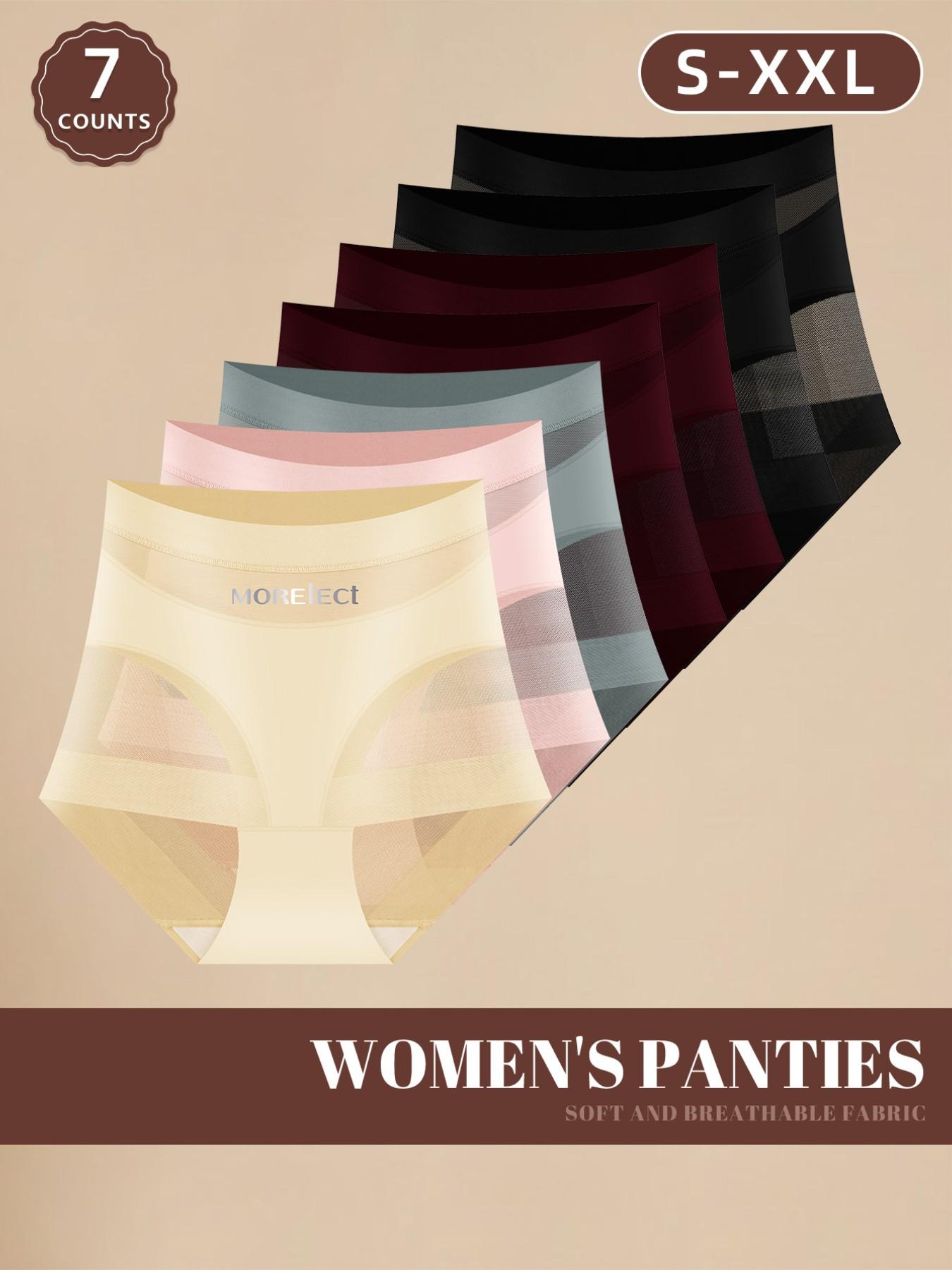 Women's High-Waisted Underwear Set, Soft Breathable Fabric, Comfort Fit Design, Ideal for Daily Wear, Sizes S-Xxl Available, High Waisted Briefs