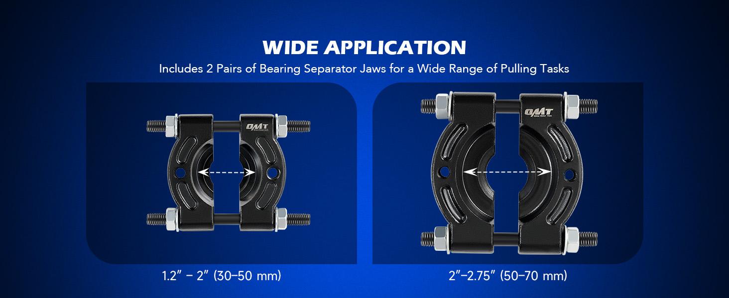 Orion Motor Tech 38pc 2-in-1 Bearing Press Kit, Front Wheel Bearing Removal Kit with Sliding Screws Sleeves, 5 T Wheel Bearing Separator Puller Set with 2" & 3" Jaws, Bearing Puller Tool Set with Case Repair Toolkit, Limited Time Deal