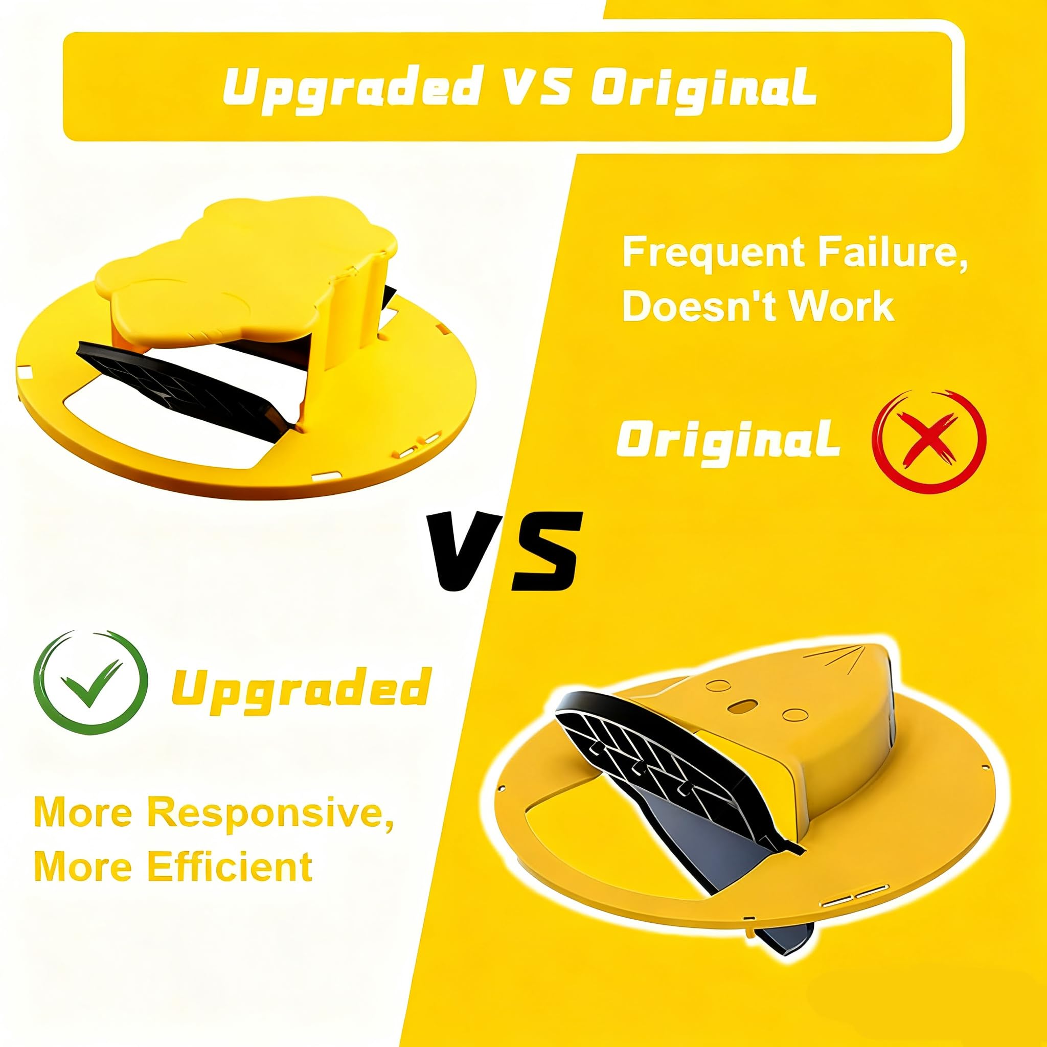 Mouse Trap Bucket - Mouse Traps Indoor for Home - Multi-Catch, Auto-Reset, Humane or Lethal Rat Trap - ABS Material -Reusable Mouse Trap,Flip N Slide Bucket Lid Mouse Trap, Mouse Traps Bucket for Indoor and Outdoor Use