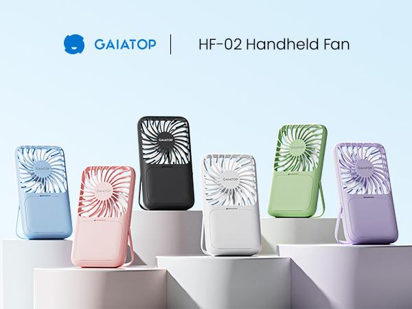 Gaiatop Portable Handheld Fan with Folding Stand, LED Makeup Mirror, 3 Speeds, Rechargeable Mini Fan, Travel Essential Gift for Women Gaiatop Portable Handheld Fan with Folding Stand, LED Makeup Mirror, 3 Speeds, Rechargeable Mini Fan, Travel Essential Gift for Women