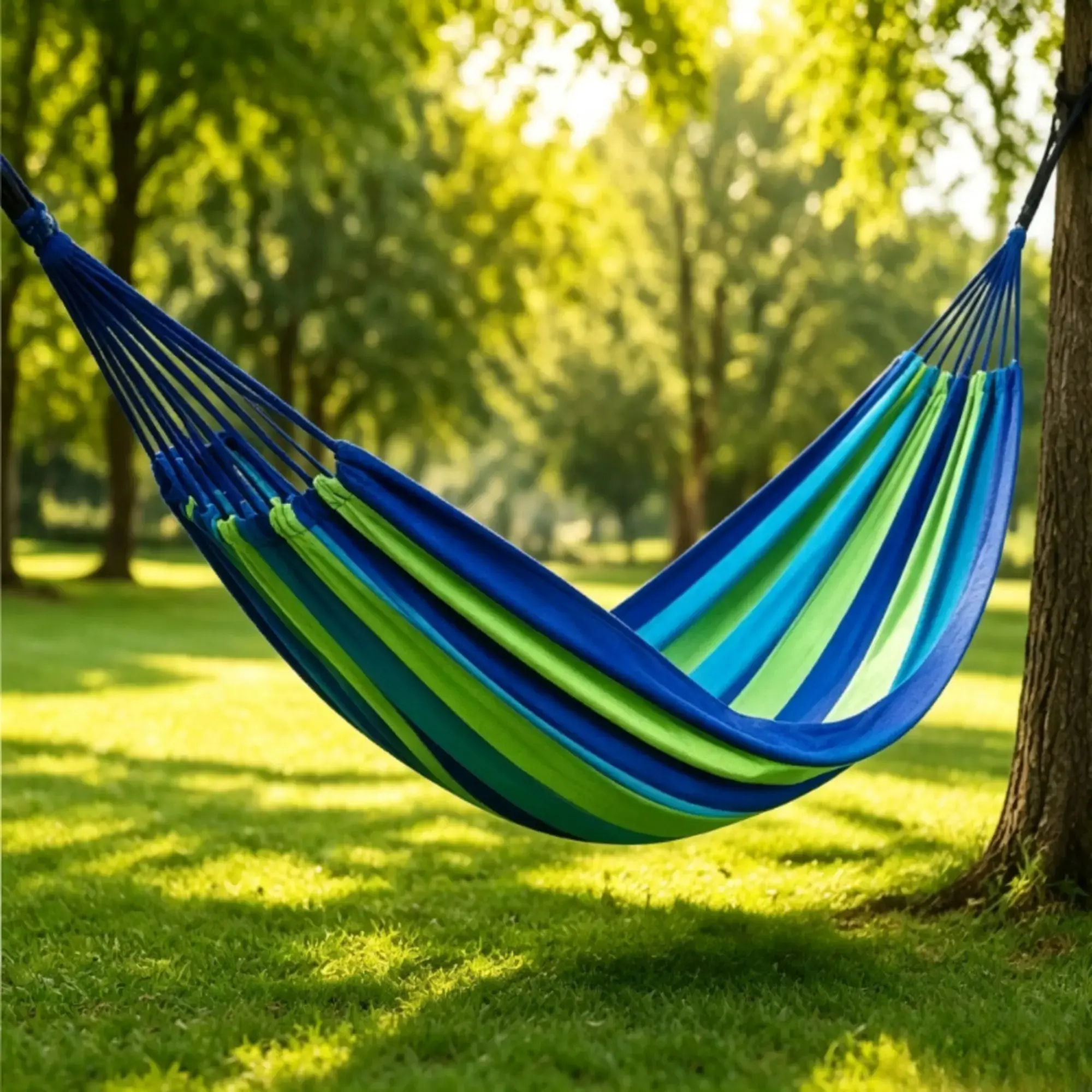 Unisex Lightweight Portable Camping Hammock Without Stand, Compact Single Hanging Design, 200 lbs Capacity, Fabric Rope, Includes Storage Bag, for Outdoor Camping & Hiking Use, Camping Hammock Lightweight Portable