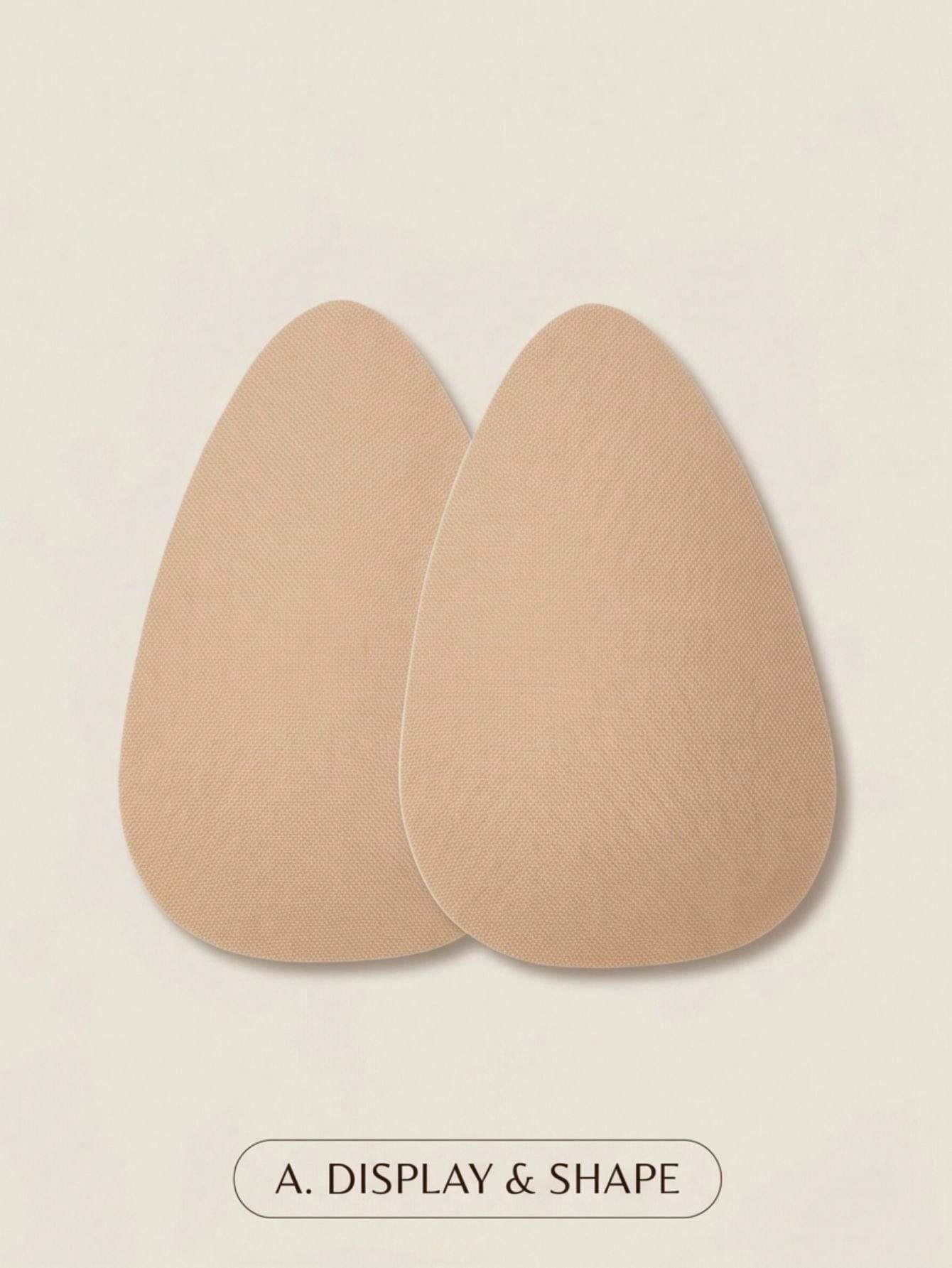 8/4/2pcs (for B/E Cup) Invisible Adhesive Strapless Lift Suitable for Large Breasts, Non- Breast Stickers with Instant Lift, Beige/Coffee/Black, Discreet Enhancer for Daily Wear & Special Occasions