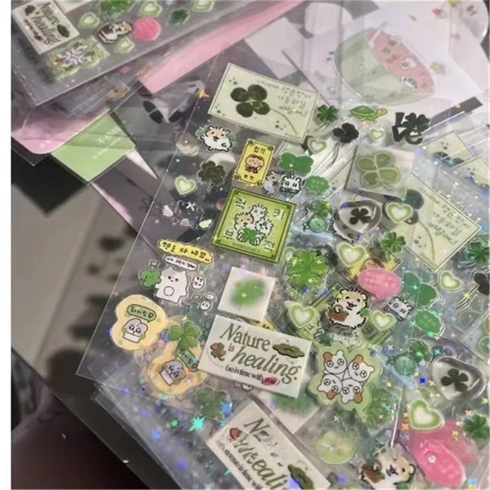 100 Sheets Non-repetitive Y2K Random Cute Glitter Sticker for Phone Luggage Journal Sticker Kawaii Decoration Sticker Gift, Vintage, Smartphone