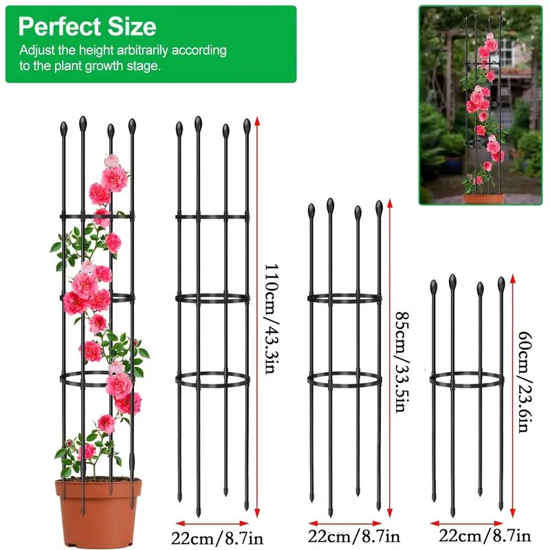Adjustable Stackable Garden Lattice, Garden Trellis, Indoor Outdoor Rust-Resistant Plastic Plant Stand, Easy Assembly Climbing Plants Support