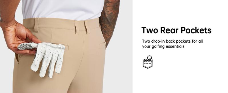 Willit Men's Golf Stretch Straight Leg Pants Quick Dry Work Business Casual Pants Fashion Outdoor Casual Pants No Ironing Men's Trousers