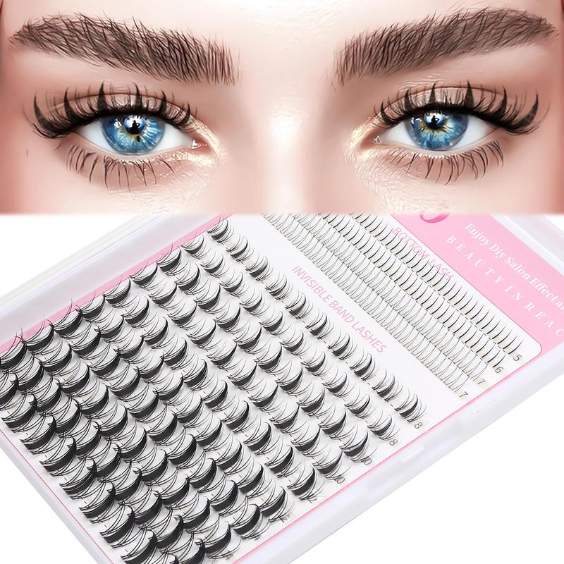 5 Styles Lash Clusters Kit with Eyelash Tools: Bond and Seal | Lash Remover | Eyelash Brush | Lash Tweezers Manga+Manga&Bottom+Wispy+Fairy Lashes Extensions 5-16mm Natural Wispy Individual DIY Eyelash Kit Salon at Home | Long-Lasting Glam Effect Easy DIY