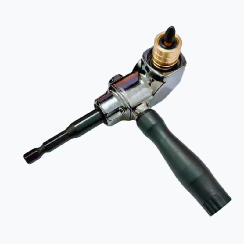 Right Angle Screwdriver Corner Tool, Electric Drill Adapter for Tight Spaces, Universal Right Angle Turner for Screwdrivers and Drills