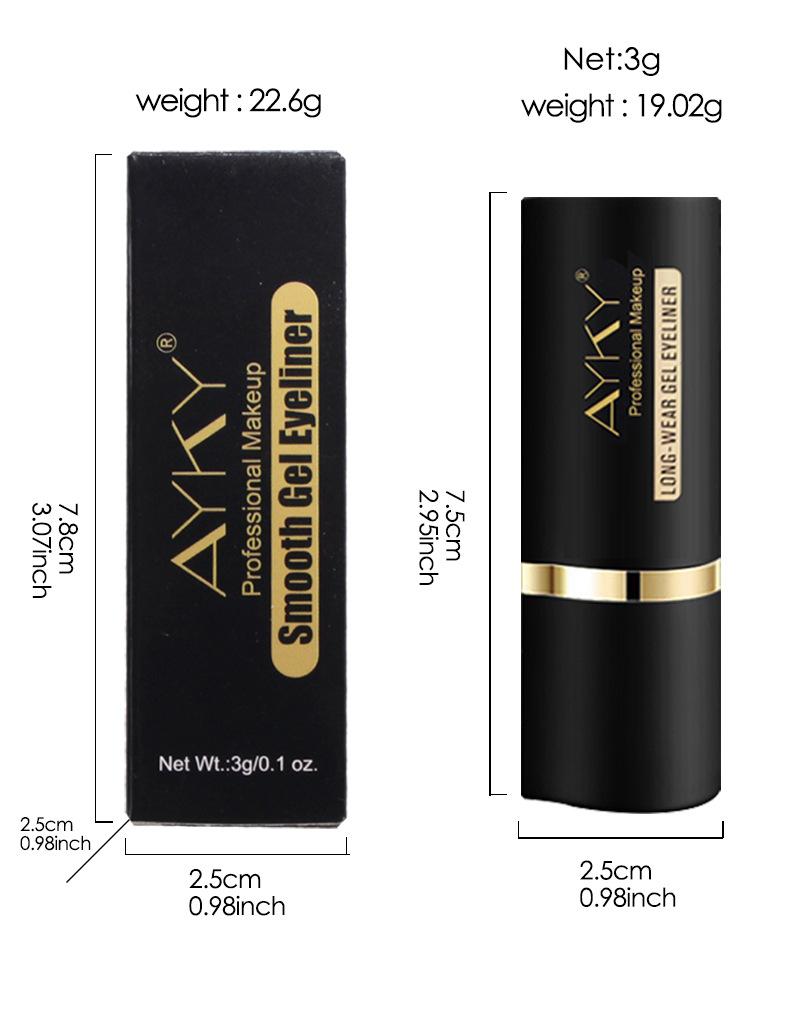 Multipurpose Solid Eyeliner Gel Pencil, Highly Pigmented Black Eyeliner and Lip Liner Pencil, Beginner-Friendly, Long-Lasting and Smudge-Proof, Glides on Smoothly for Effortless Application, Perfect Holiday Gift for Eye and Lip Cosmetic Lovers