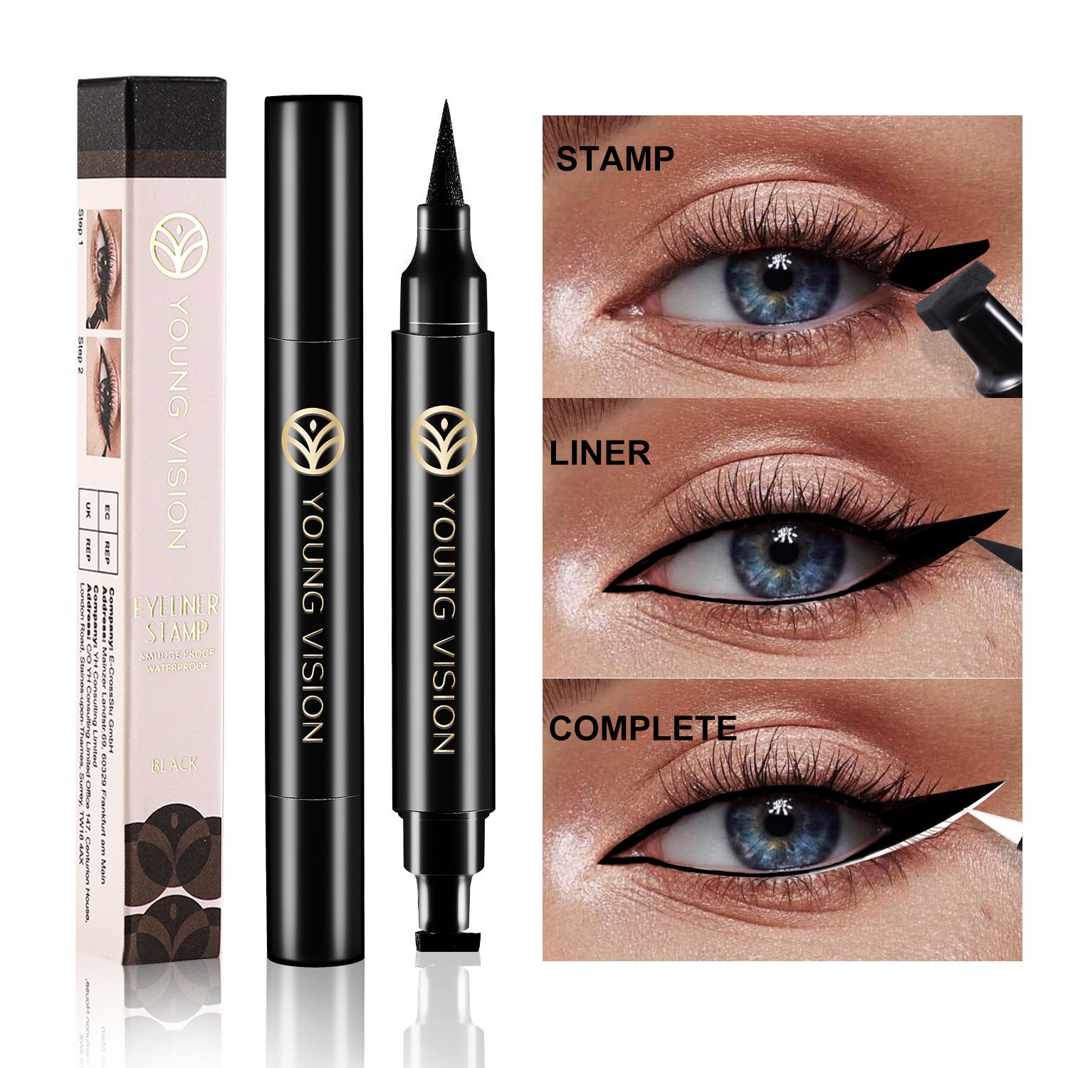 4pcs Halloween Facial Makeup Combination Set Gothic Style Black Lipstick Eyeliner Eye Shadow White Foundation Make-up Set Makeup Sets