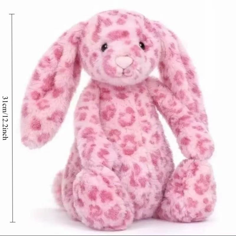 Easter Bunny Plush Toy, Limited Edition Leopard Print Rabbit Doll, Soft and Comfortable, Perfect Gift for Girls, Birthday Present
