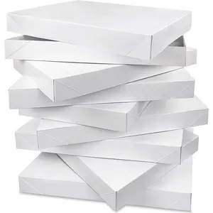 8 count White  Boxes with  Sizes 11'' x 7.48'' for Birthdays Graduations Christmas Weddings  Showers and