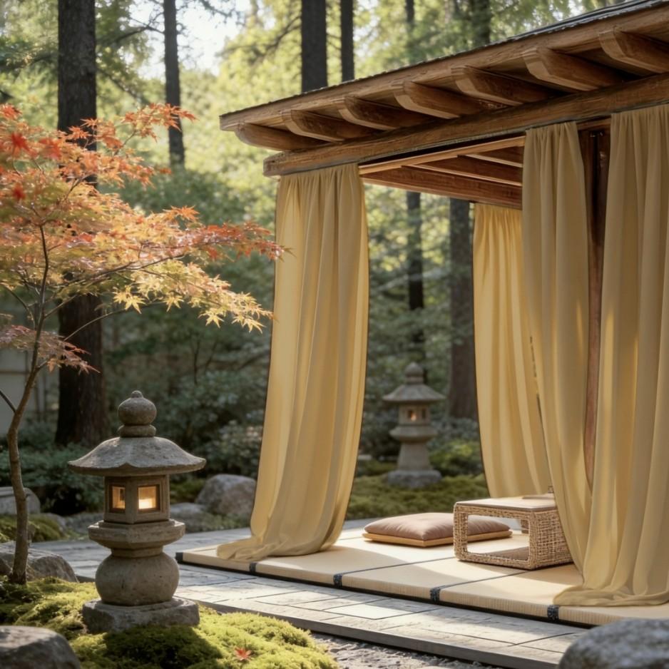 1pc French Cream Dreamy Sheer Curtain, Living Room Lazy Style, Lightweight Fabric, Fits French, Wood Styles, Cozy Atmosphere