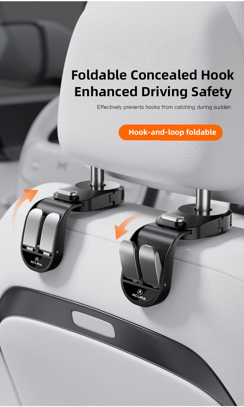 Car Seat Hook Stowing Tidying Phone Holder Hanging Hooks Car Interior Accessories For Acura ADX RDX ZDX Integra NSX MDX TLX CDX ILX RLX TL RL