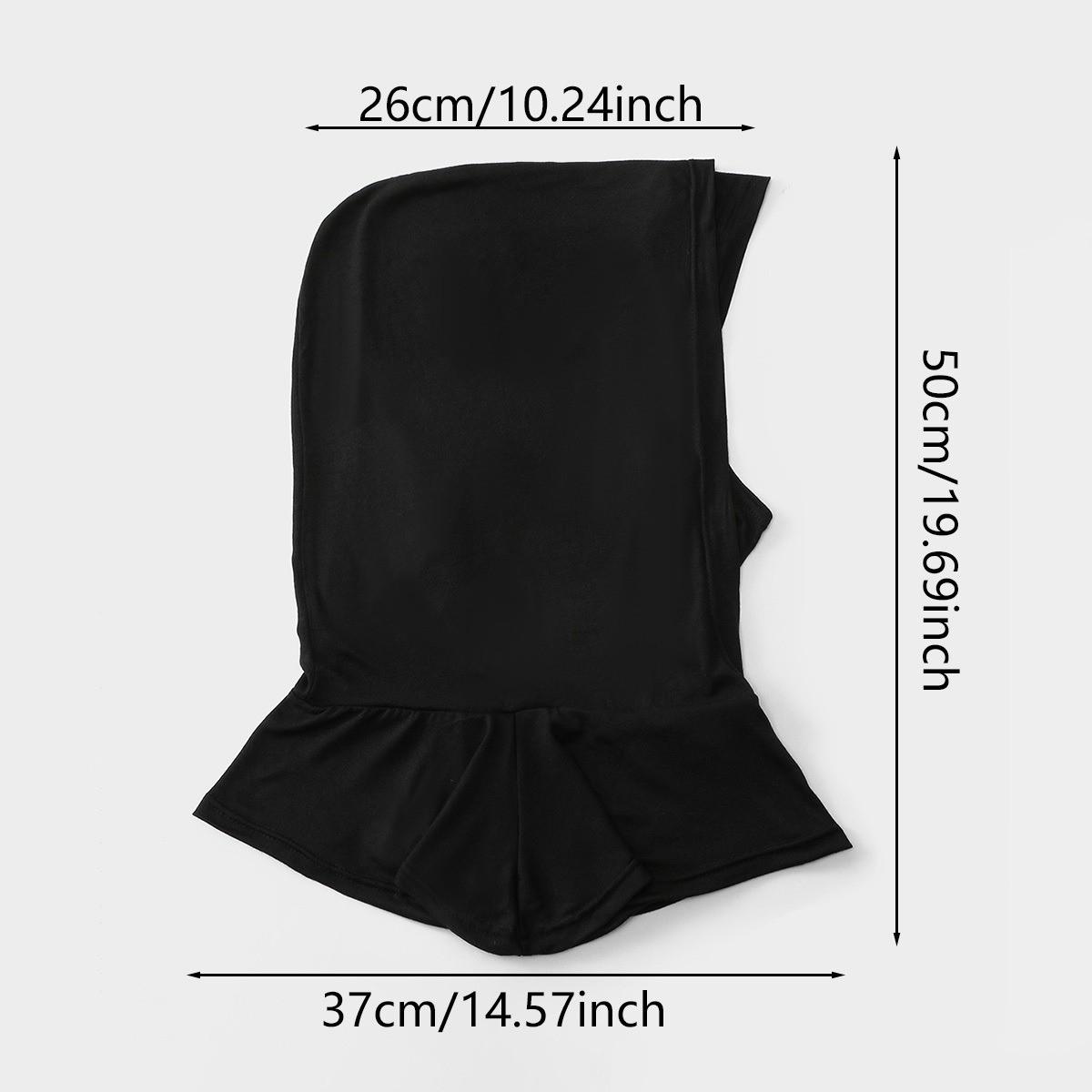 Elegant Muslim Headscarf, Comfortable Eid Headwear, Simple Fashion, High-Quality Double-Layered Hat Scarf, Essential for Ramadan