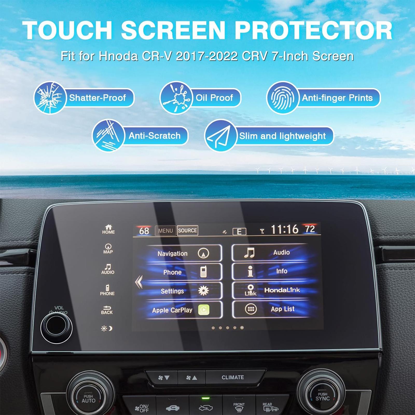 Canvcle 2017-2022 Honda CR-V CRV EX EX-L Touring 7-Inch Tempered Glass 9H Navigation Touchscreen Protector Film for Car Screen Protection & Smooth Touch Canvcle 2017-2022 Honda CR-V CRV EX EX-L Touring 7-Inch Tempered Glass 9H Navigation Touchscreen Protector Film for Car Screen Protection & Smooth Touch