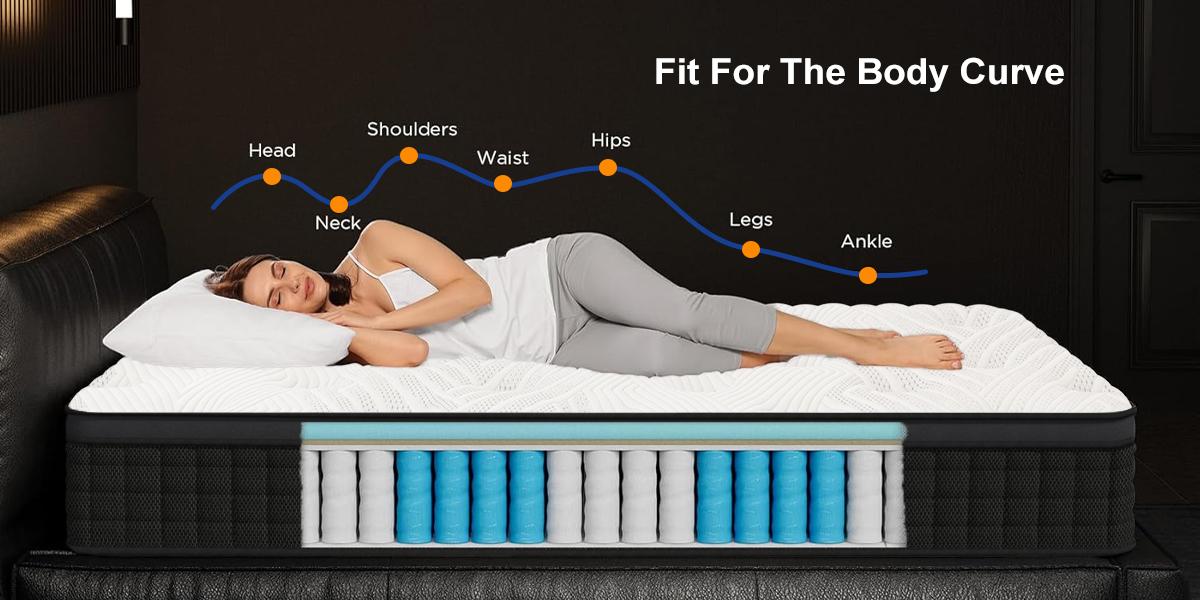 12inch Twin Full Queen King Hybrid Spring Memory Foam Mattress in a Box Medium Firm Breathable Pressure Relief Spine Soothing for All Ages queen size mattress 12inch Twin Full Queen King Hybrid Spring Memory Foam Mattress in a Box Medium Firm Breathable Pressure Relief Spine Soothing for All Ages queen size mattress