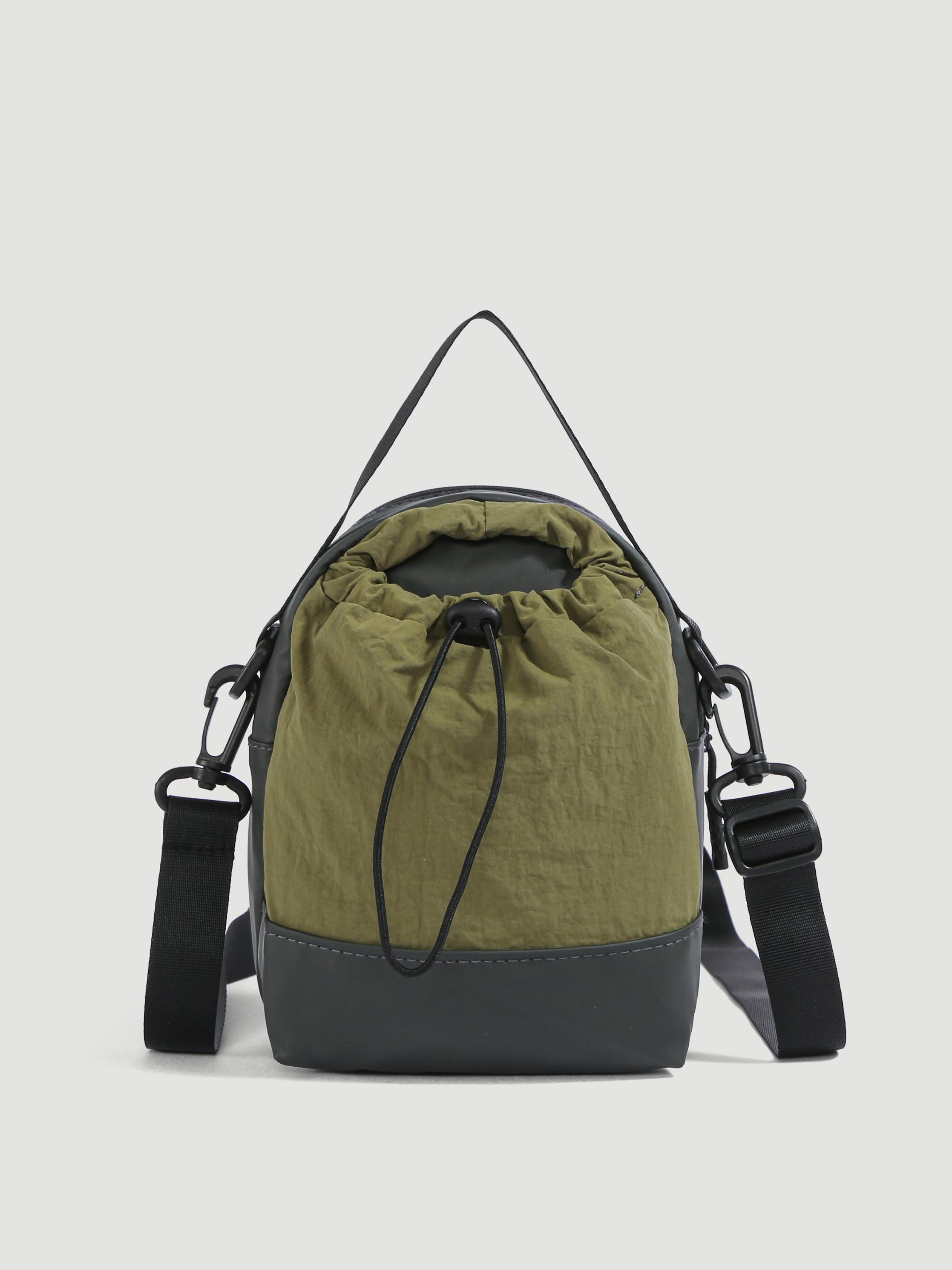 Women's Outdoor Mini Shoulder Bag, Casual Sporty Handbag, Drawstring Crossbody Bag, Travel Phone Pouch, Commuter Bag for All Seasons