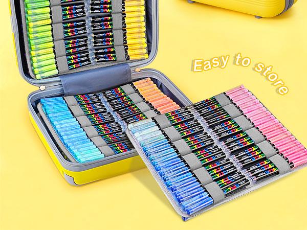 360 Color Acrylic Paint Soft Tip Marker Set, Acrylic Marker Pen, Waterproof Quick Dry Markers, Creative DIY Drawing Graffiti Stickers Poster, Art Design Gift Stationery