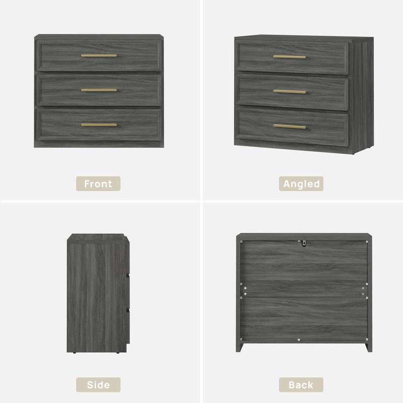 SICOTAS Night Stand Oversized Extra Large Nightstand Tall Bedside Side Table with 3 Drawers SICOTAS Night Stand Oversized Extra Large Nightstand Tall Bedside Side Table with 3 Drawers