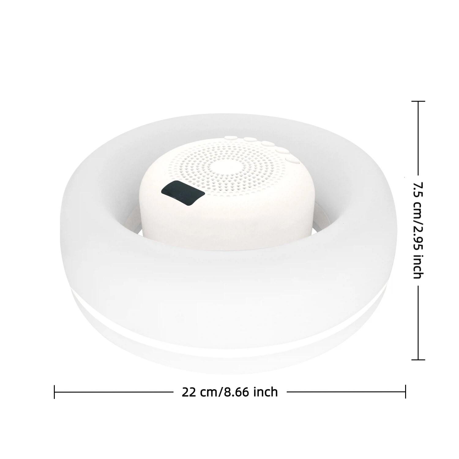 Floating Waterproof Bluetooth-compatible Speaker, Pool Bathroom Outdoor Use, RGB Lights, 10 Modes, Wireless Hands-Free Call, Portable Mini Speaker