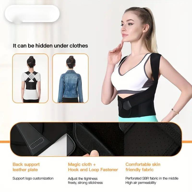 Advanced Back Brace Trainer, Adjustable Back Brace, BackStraightener, Youth Posture Corrector Belt, Unisex PostureSupport Strap, Ideal for Home Office Use, Enhances BadPosture