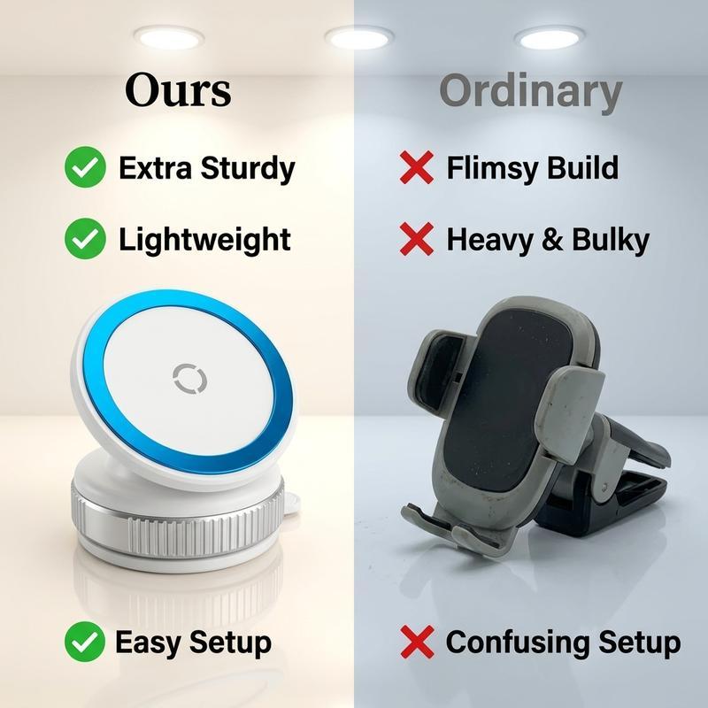 Magnetic wireless charging stand, mobile desktop stand, strong magnetic attraction, stable rotation, portable car office stand