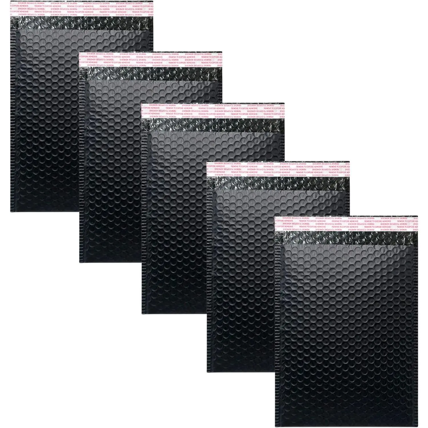 Bubble Mailers 4x6 Inch 12 Pack Small Padded Envelopes Poly Thicken Padded Self Seal Envelopes Bags (Black, 4X6 Inches)