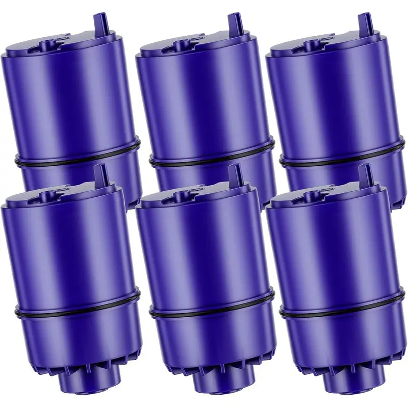 Faucet Water Filter Replacement for All PUR ® , PUR ® Plus Faucet Filtration Systems Compatible with NSF Certified Water Filter for Pur ®   RF-9999 ®   and RF-3375, 6 Pack