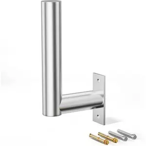 Antenna Pole Mount L-Type for Outdoor Antenna - Universal 12" Length Outside Antenna Mounting Pole for Cell Phone Signal Booster Antenna-Pole Mount Bracket