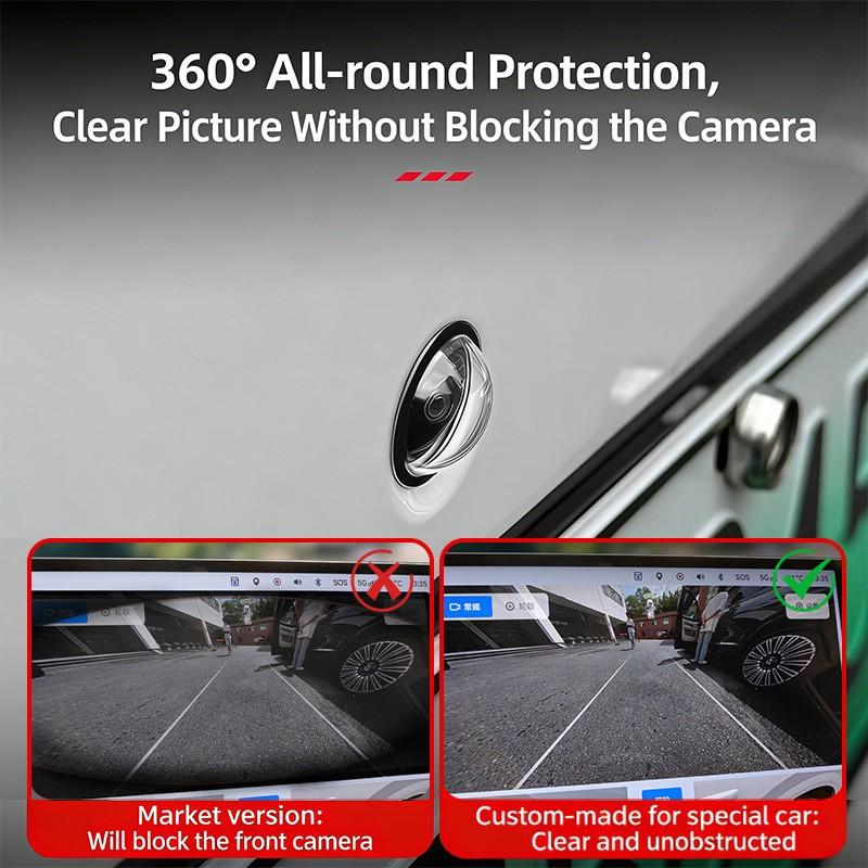 Car 360° Panoramic Camera Protection Cover, Reverse Camera Lens Protector, Dustproof, Scratch-Resistant, Impact-Proof, HD Clear View, Universal Fit