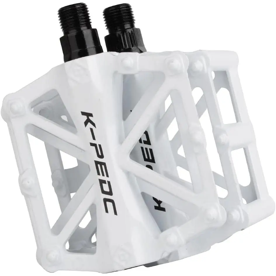 Sports Bike Pedals 9/16" Bicycle Pedals Lightweight Mountain Bike| Aluminium Lightweight Platform Pedals with 16 Anti-Skid Pins for BMX MTB Road Bikes