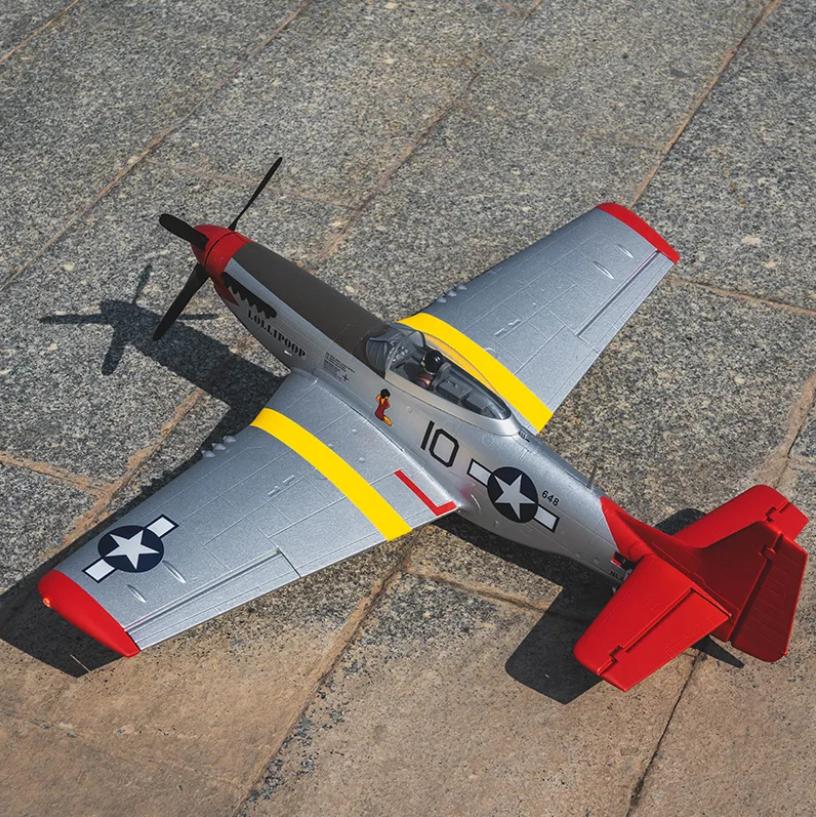 Arrows 850mm P-51D Mustang with Vector Flight Stabilization System PNP / RTF（RTF = plane, remote, battery battery charger，PNP = plane only）