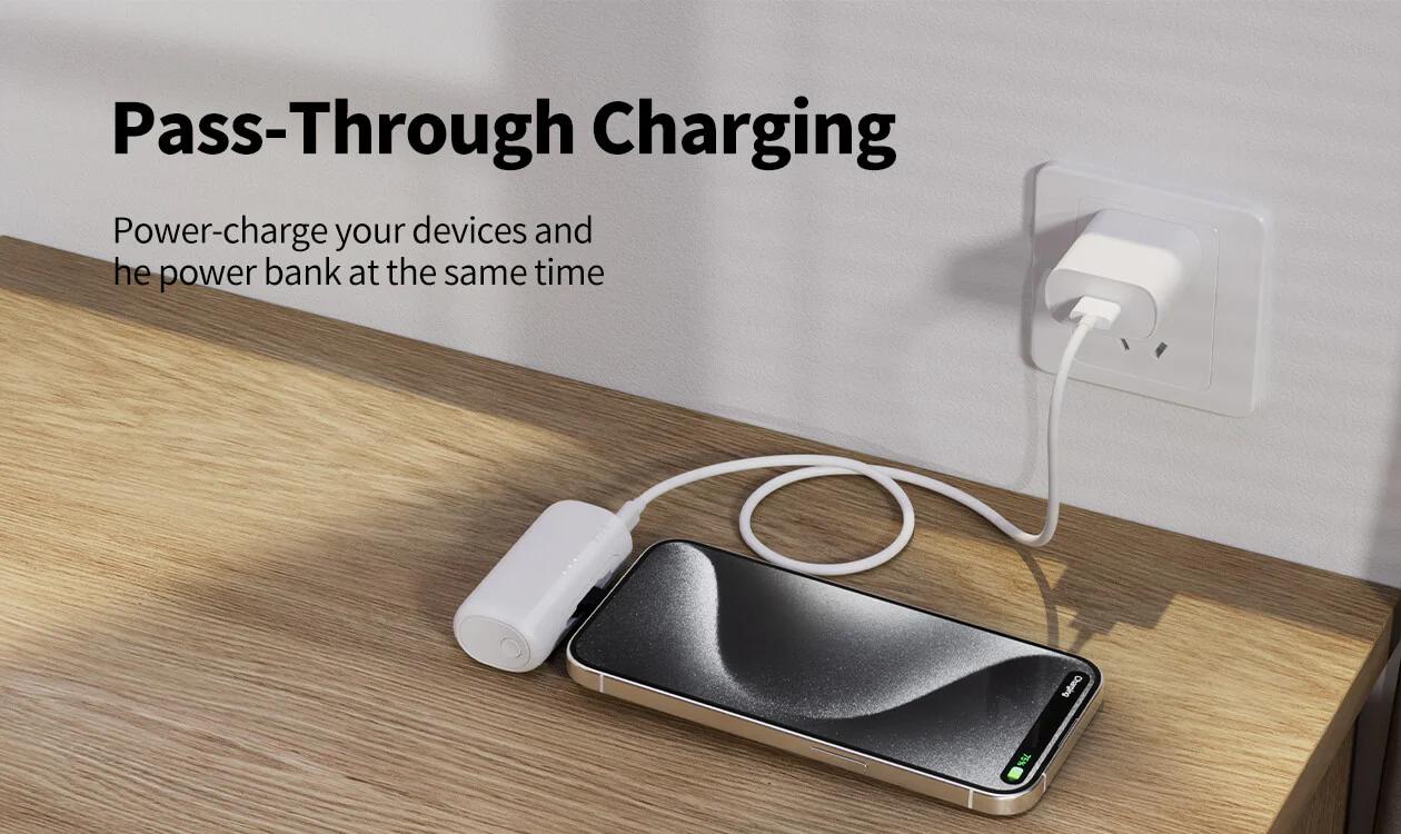 iWALK 5000mAh 2-in-1 USB-C&Lightning Portable Charger Switchable Plug Compact Fast Charging Powerbank for iPhone Samsung Android Adaptive Charging 15W Fast Charge 9 Layers Safety Protection - Chargeable, Smartphone iWALK 5000mAh 2-in-1 USB-C&Lightning Portable Charger Switchable Plug Compact Fast Charging Powerbank for iPhone Samsung Android Adaptive Charging 15W Fast Charge 9 Layers Safety Protection - Chargeable, Smartphone