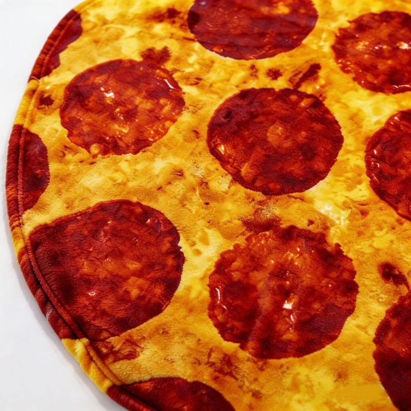 Creative Flannel Blanket, Novelty Food-Themed Throw, Soft Burrito Blanket, Gift Blanket, Home Sleep Blanket, Unique Family Blanket