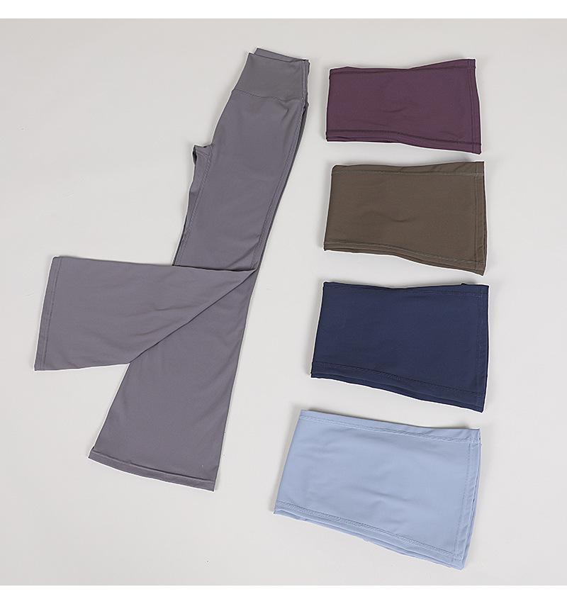 Slimming flared yoga pants, high-waisted butt-lifting wide-leg pants for outdoor fitness, Pilates, and body shaping