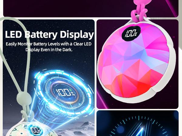 [Buy1 Get 1 Fan] FrSara Hand Warmers, Rechargeable Electric Hand Warmer, 4000mAh Last 10 Hours, Double-sided heating, 3-Level Heat, 2 seconds rapid heating, w/Strip, Display, Light, Ideal for Camping Hiking Skiing Raynauds, Christmas Gift